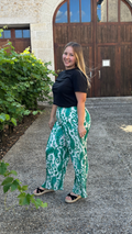 Pantalon Flora vert