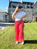 Pantalon Flora orange