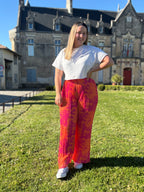 Pantalon Flora orange