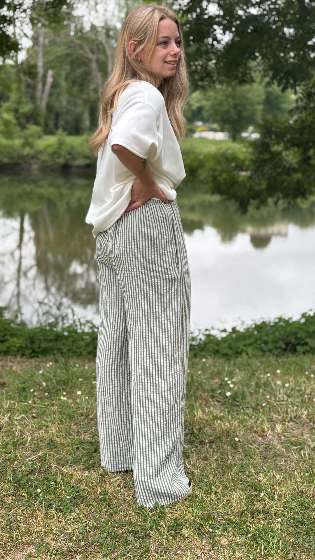 Pantalon Rayé