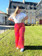 Pantalon Flora orange