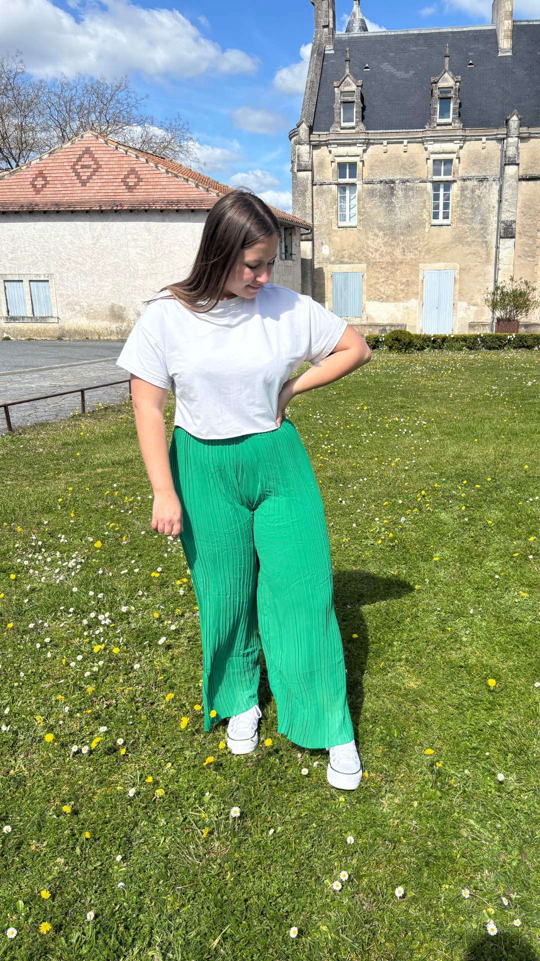 Pantalon Flora vert