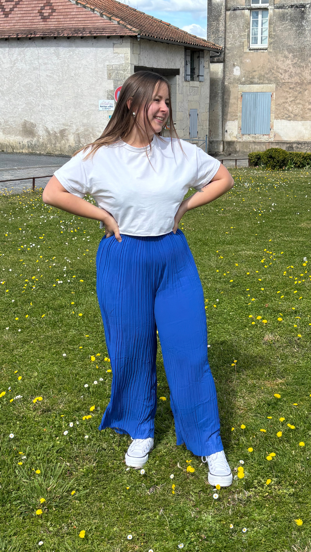Pantalon Flora bleu