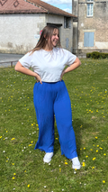 Pantalon Flora bleu