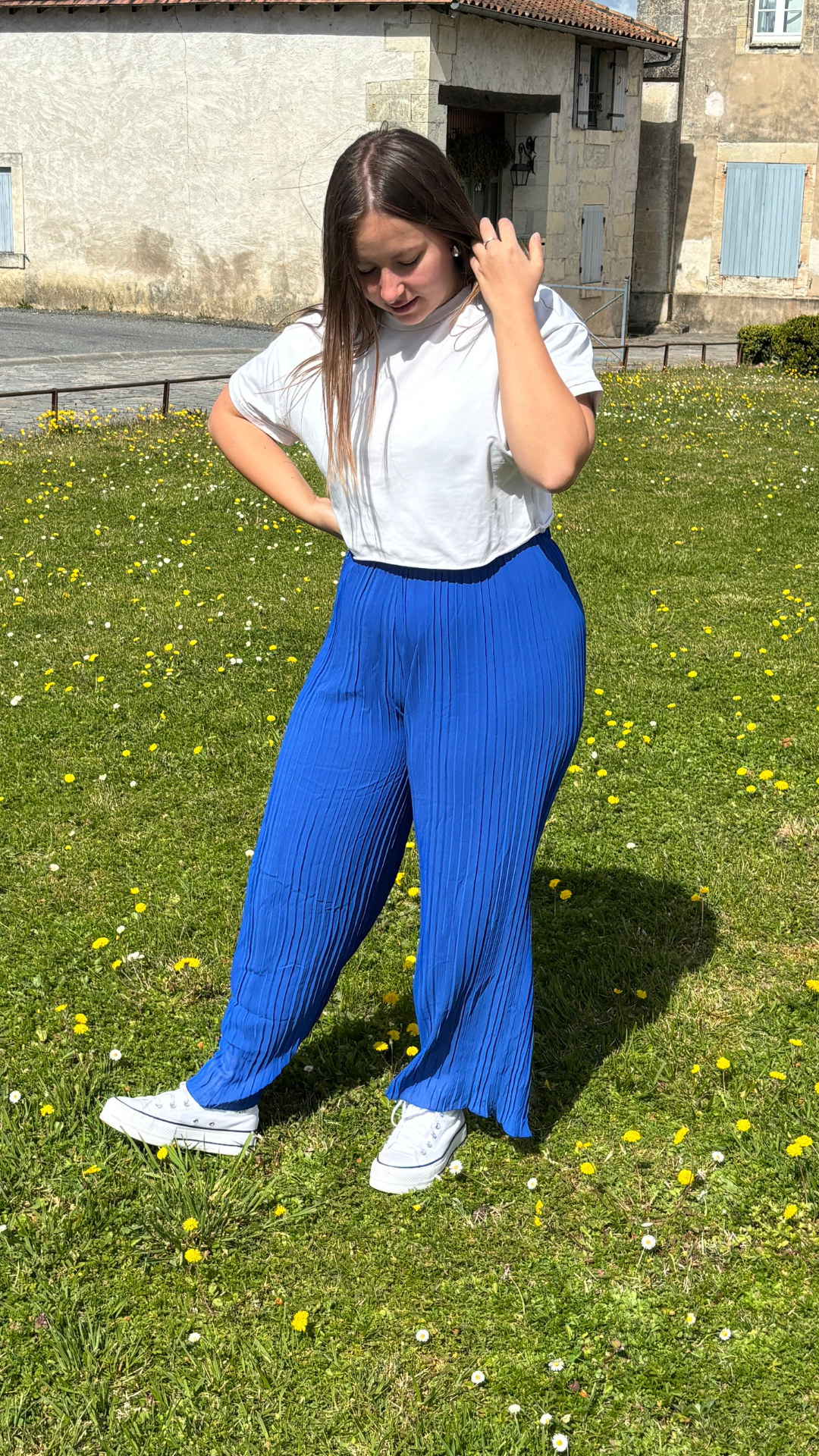 Pantalon Flora bleu