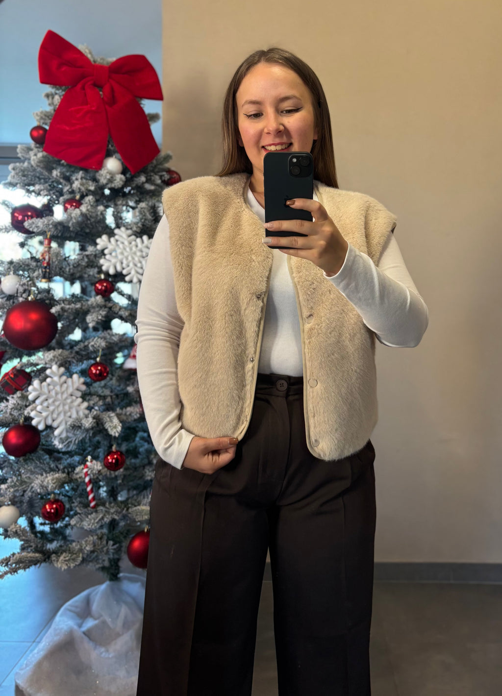 Gilet Mahée beige