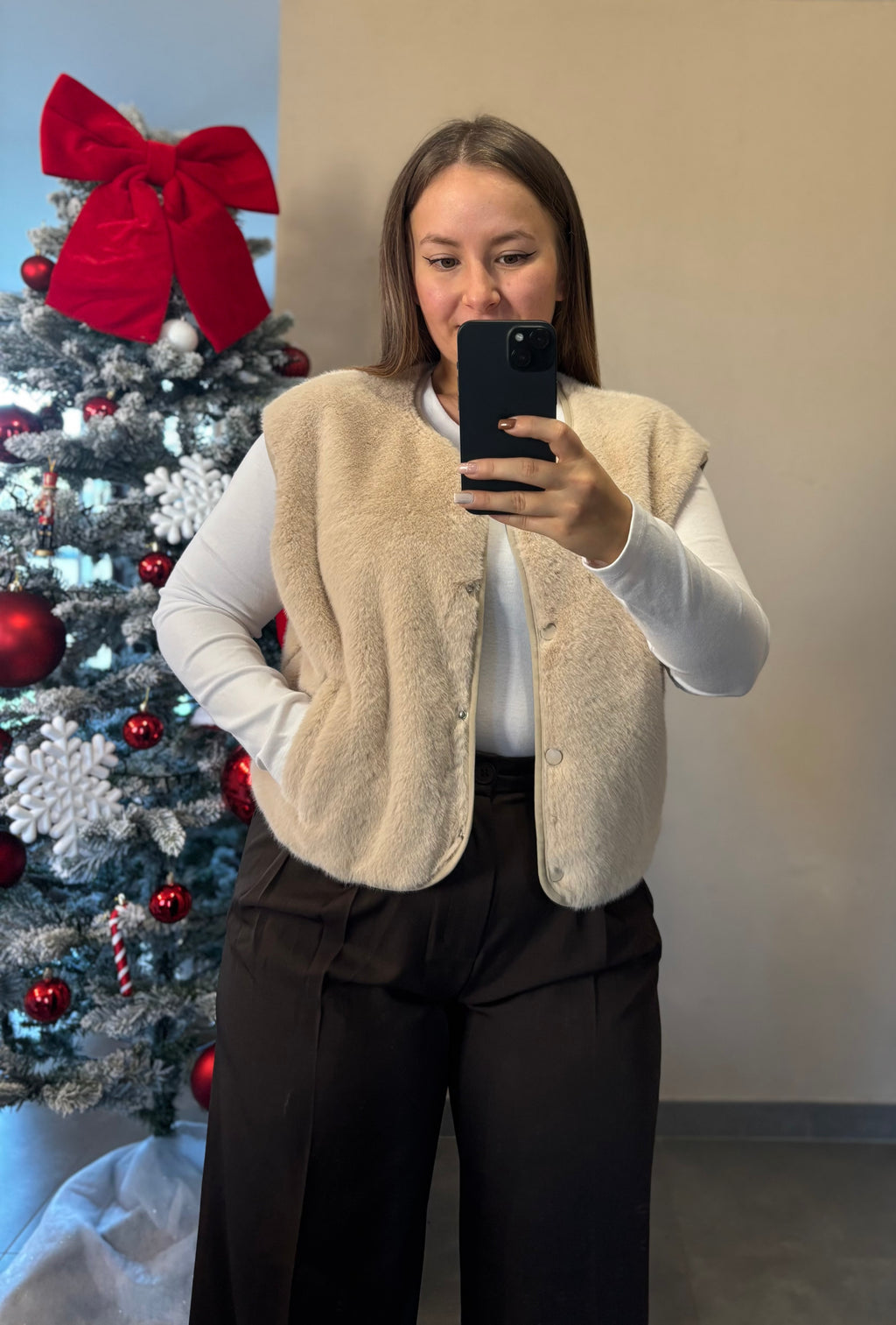 Gilet Mahée beige