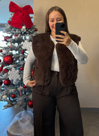 Gilet Mahée Marron
