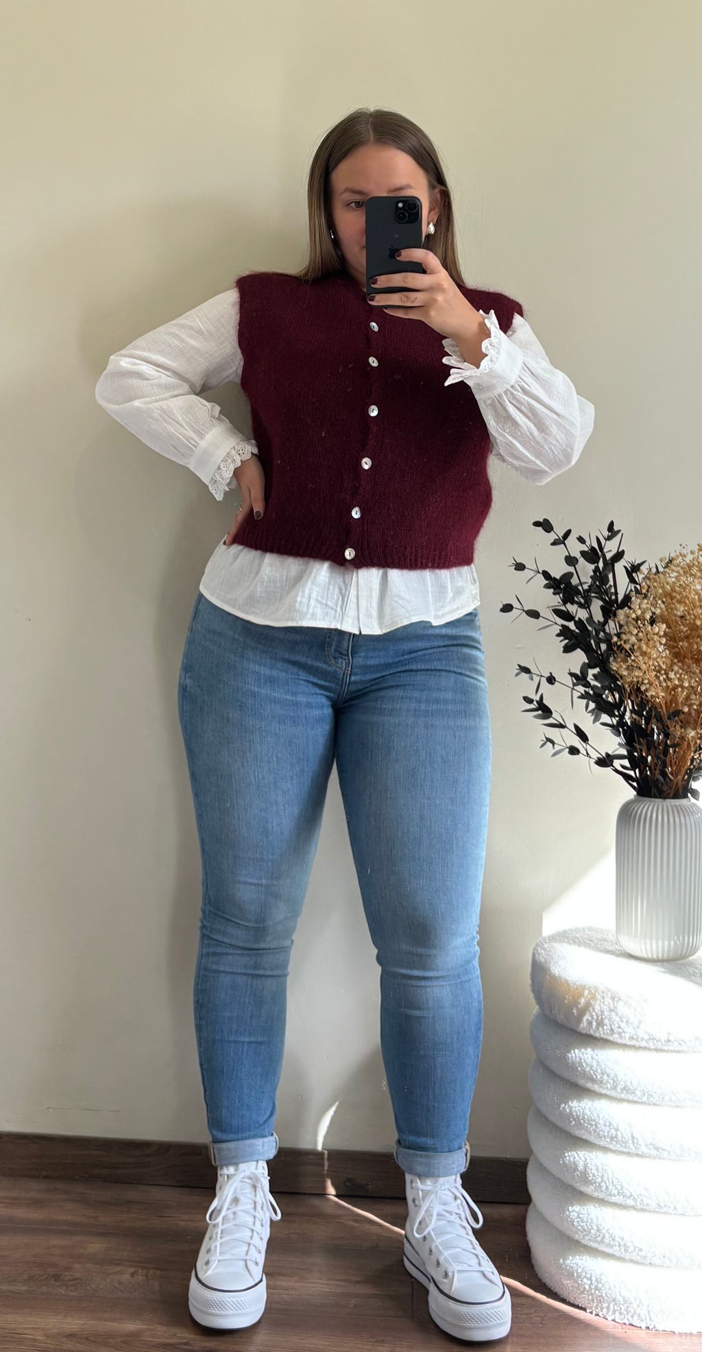 Gilet Maya - Bordeaux