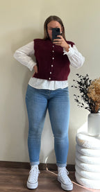 Gilet Maya - Bordeaux