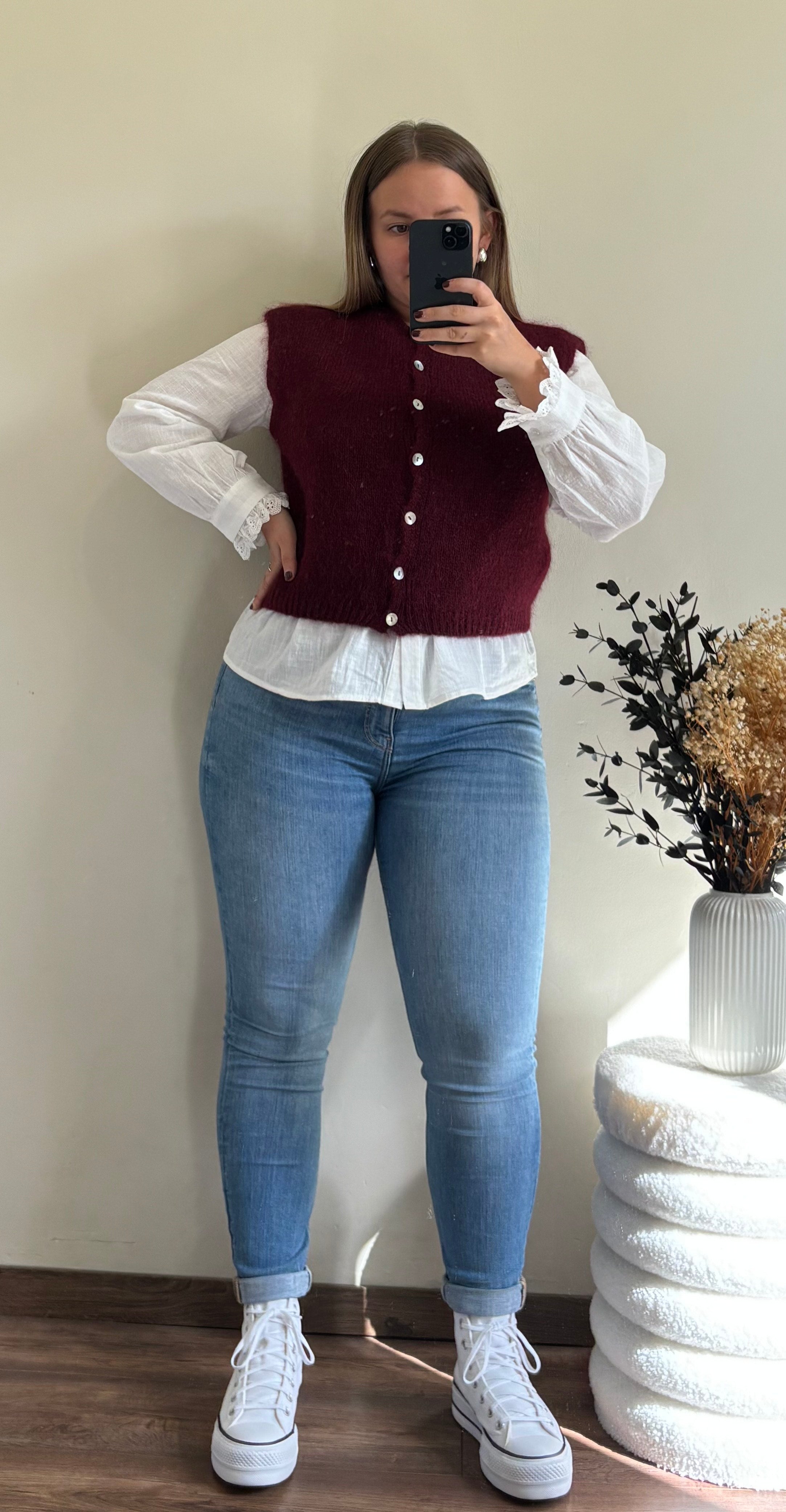 Gilet Maya - Bordeaux